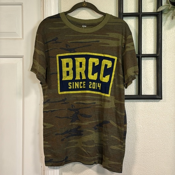 NWT Black Rifle Coffee Company Green Short Sleeve Tee with Crew Neck - Picture 1 of 3